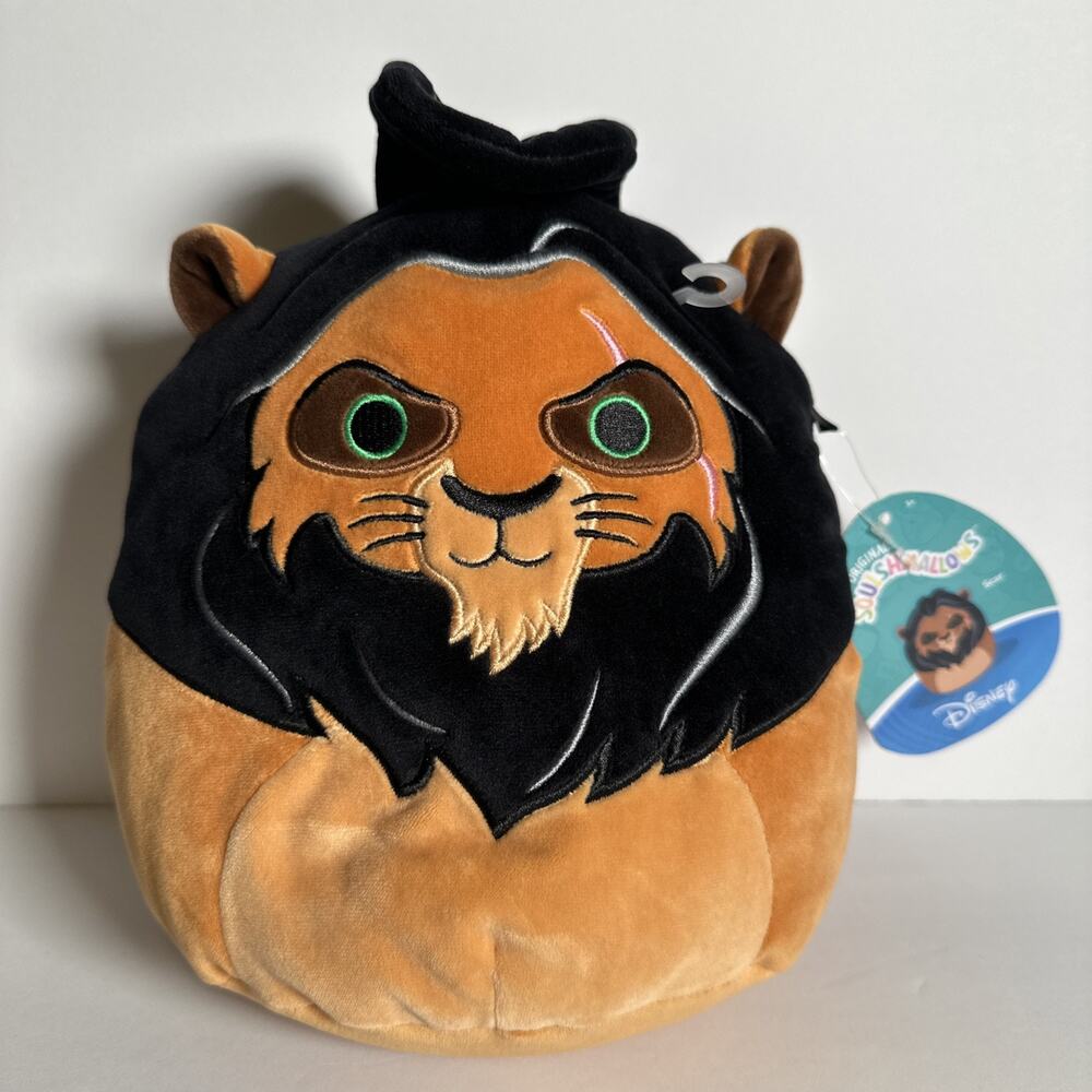 Squishmallows Disney SCAR from The Lion King, 8 Inch Soft Plush Plushie New